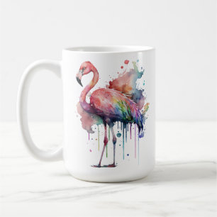 CANECA DE CAFÉ BONITO COR DA ÁGUA FLAMINGO