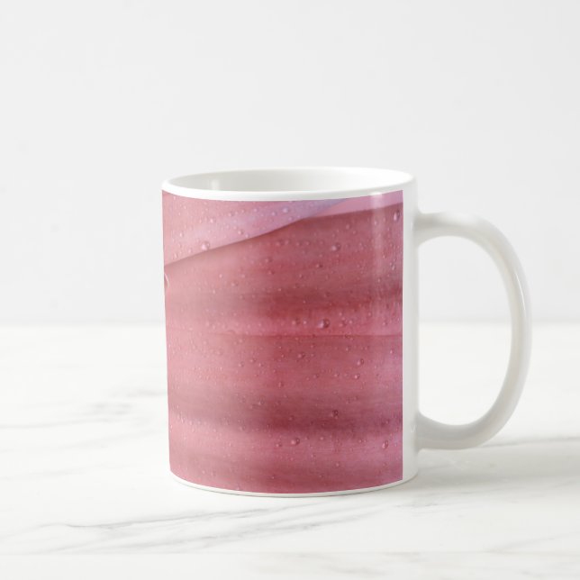 Caneca De Café Bonito Coral Rosa Gerbera Daisy (Direita)