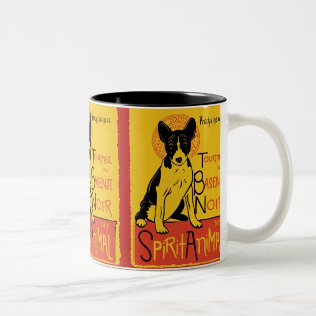 Caneca de café bonito do cão de Basenji (Direita)