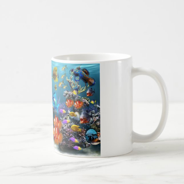 caneca de café bonito do design dos peixes (Direita)