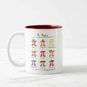 Caneca de café bonito do dia do Pi da matemática