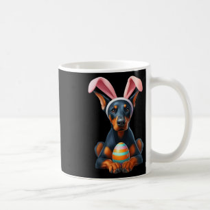 Caneca De Café Bonito Doberman Pinscher Cachorro Páscoa Abraço Ov