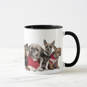 Caneca de café bonito dos amigos do cão