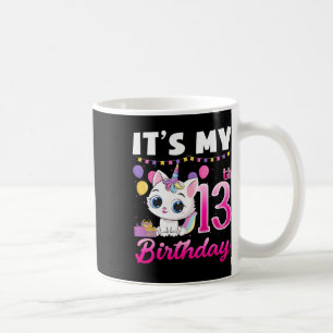 Caneca De Café Bonito É Meu Aniversário 13 de 13 Anos