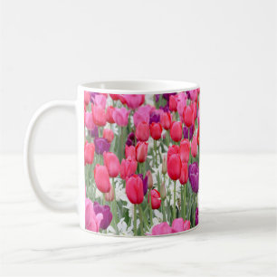 Caneca De Café Bonito em Petais Rosa