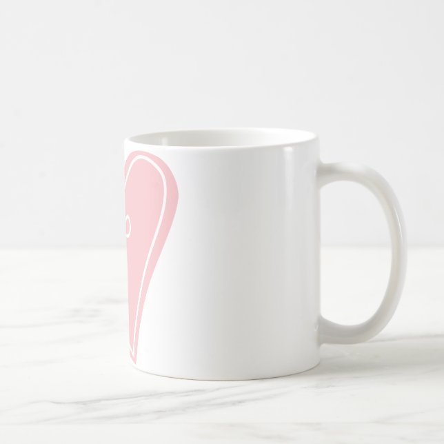 Caneca De Café Bonito em presentes para meninas cor-de-rosa (Direita)