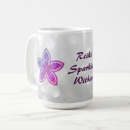 Caneca De Café Bonito Flor Reiki Mandala design