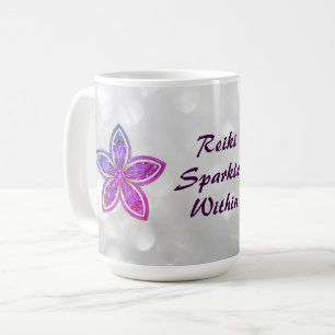 Caneca De Café Bonito Flor Reiki Mandala design