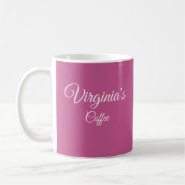 Caneca De Café Bonito Fuchsia Personalizada Coffee Mug