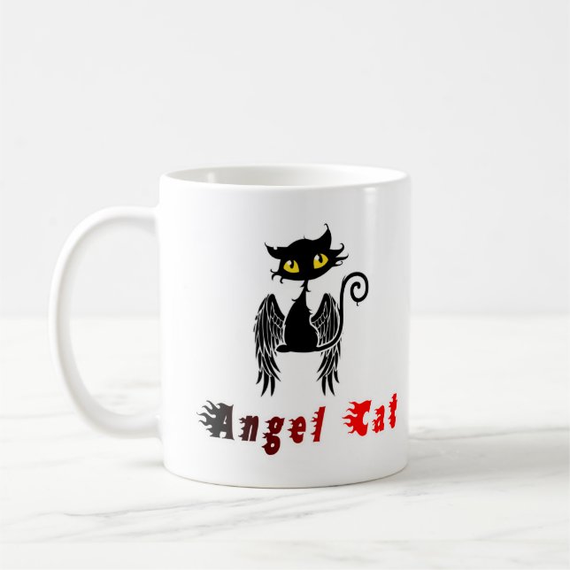 Caneca De Café Bonito gato engraçado legal 23. (Esquerda)