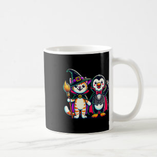 Caneca De Café Bonito Halloween Kids Pinguin Vampiro Cat Witn Fun