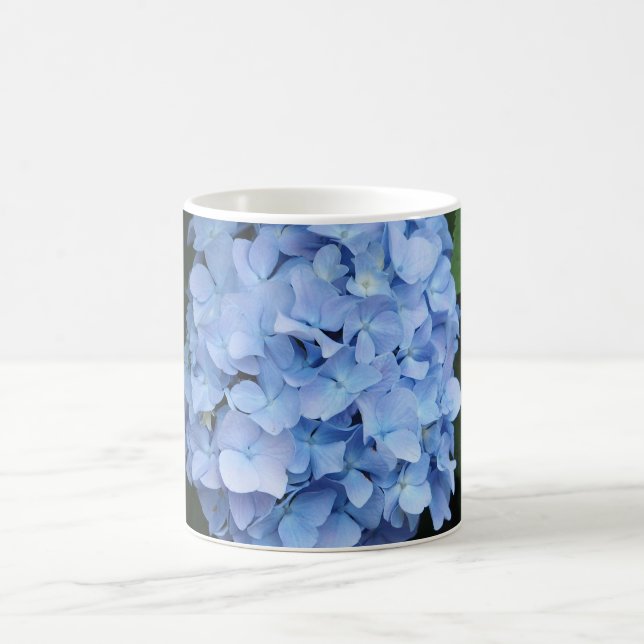 Caneca De Café Bonito Hydrangea Foto Floral (Centro)