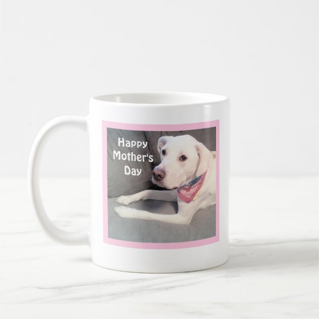 Caneca De Café Bonito Labrador Branco Retriever Misturar Cachorro (Esquerda)