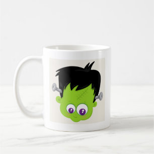 Caneca De Café Bonito monstro verde Frankenstein no Halloween