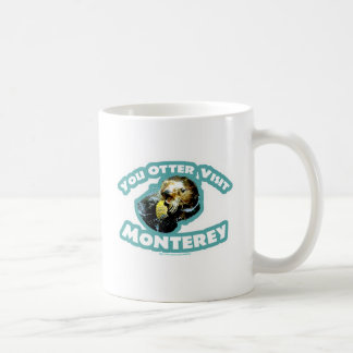 Caneca De Café Bonito Monterey Otter Visite Viagem Divertido