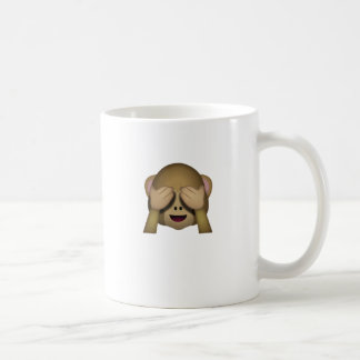 Caneca De Café Bonito não veja nenhum macaco mau Emoji