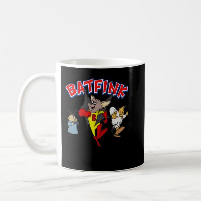 Caneca De Café Bonito presente Batfink O Bat Super Herói Cartoon  (Esquerda)