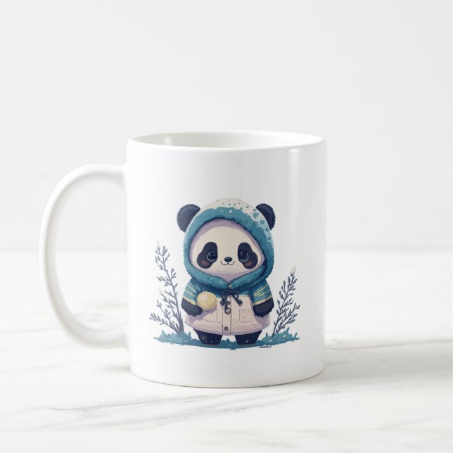 Caneca De Café Bonito presente de amantes de Panda (Esquerda)