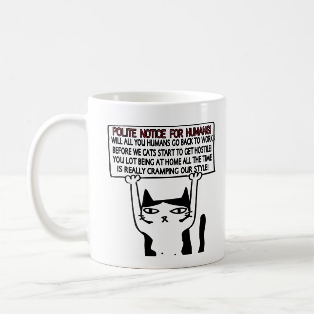 Caneca De Café Bonito presente de Quarentena de Gato. Novidade do (Esquerda)