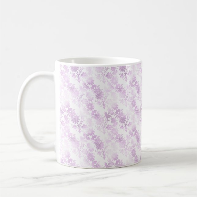 Caneca De Café Bonito Purple Floral (Esquerda)