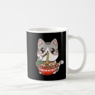 Caneca De Café Bonito Ramen Cat Kawaii Anime Comida Japonês Menin
