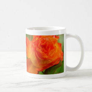 Caneca De Café Bonito Rosa no Jardim de Angelandspot