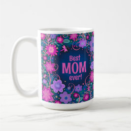 Caneca De Café Bonito Tendência de Diversão Floral Mãe Inspirivid