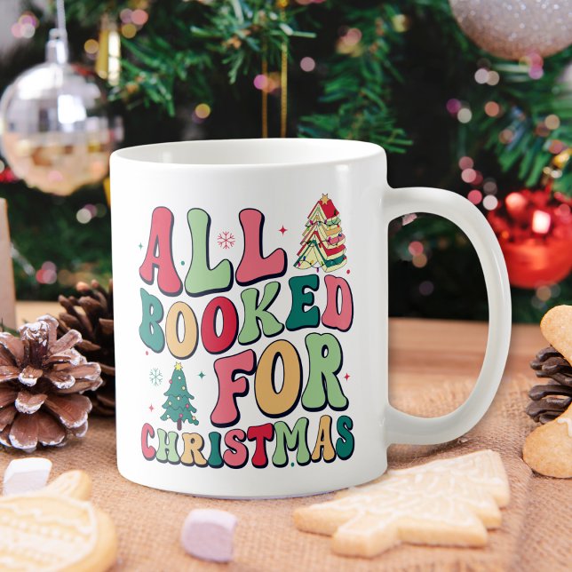 Caneca De Café Bonito Tudo Reservado Para A Biblioteca De Natal (Criador carregado)