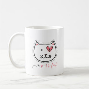 Caneca De Café Bonito você é dia dos namorados do gato do gatinho