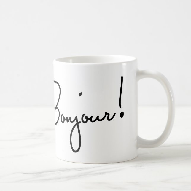 Caneca De Café Bonjour (Direita)