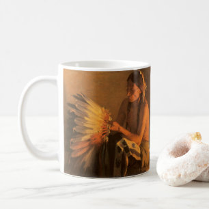 Caneca De Café Bonnet de Guerra Antiga por Joseph Henry Sharp