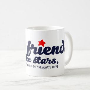 Caneca De Café Bons amigos são como estrelas