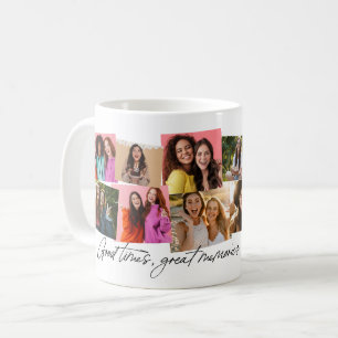 Caneca De Café Bons momentos grandes memórias diversão colagem de