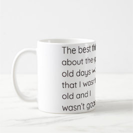 Caneca De Café Bons Velhos Tempos