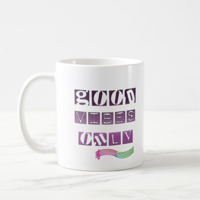Caneca De Café Bons vibos apenas (Esquerda)