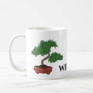 Caneca De Café Bonsai Tree Japonês Personalizado