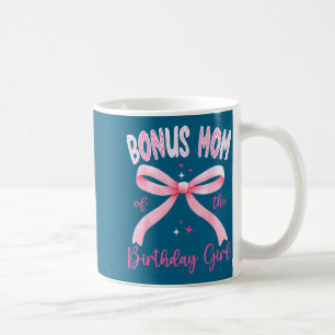 Caneca De Café Bônus de Menina Aniversário da Mamãe Rosa Coquette