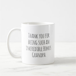 Caneca De Café Bonus Grandpa Gratitude Heartwarming Gift 
