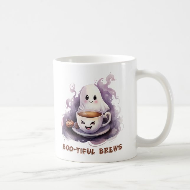 Caneca De Café Boo-Bonito Brews 11 oz. Coffee Mug (Direita)