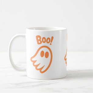 Caneca De Café Boo Bonito! - Design de Halloween