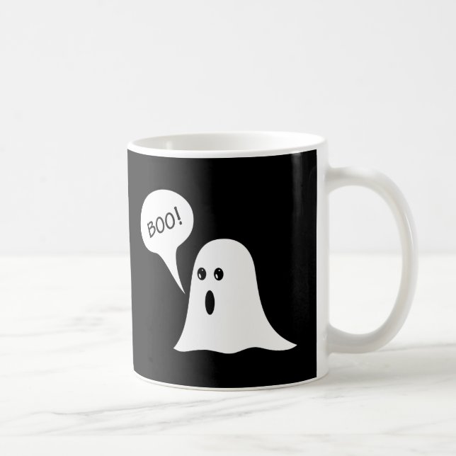 Caneca De Café Boo Cute Halloween Ghost (Direita)