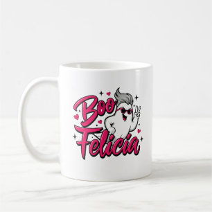 Caneca De Café "Boo, Felicia" Fantasma de Halloween Sassy