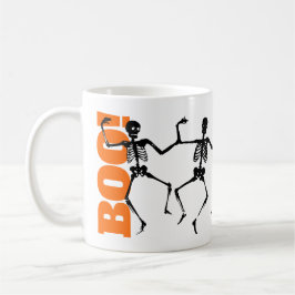 Caneca De Café BOO! Halloween Dancing Skeletons