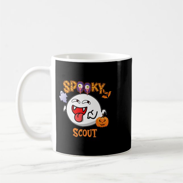 Caneca De Café Boo Halloween Figurume Spookout (Esquerda)