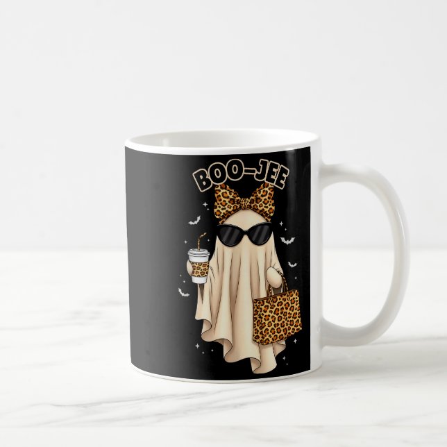 Caneca De Café Boo Jee Boujee Ghost Halloween October Vibes Soky  (Direita)