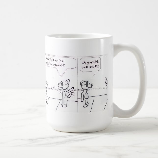 Caneca De Café Boo Ocorre Tampão de Fita Cômica (Direita)