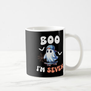 Caneca De Café Boo, sou Sete Ghost Skateboard 7 Birthday Hallow
