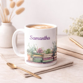 Caneca De Café Book Lover Gift Reading Nook Personalized