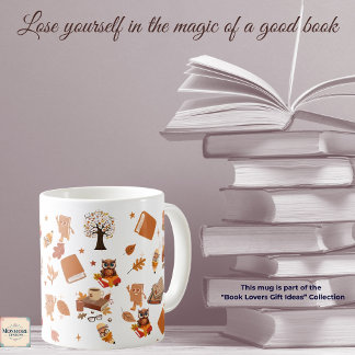 Caneca De Café Book Lover's 11oz