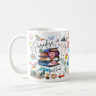 Caneca De Café Book Lovers - Paradise is a Good Book